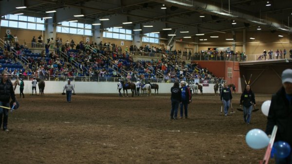 At the end the riders greeted the crowd, passing out Batons and t-shirtsPhoto: R Crowley